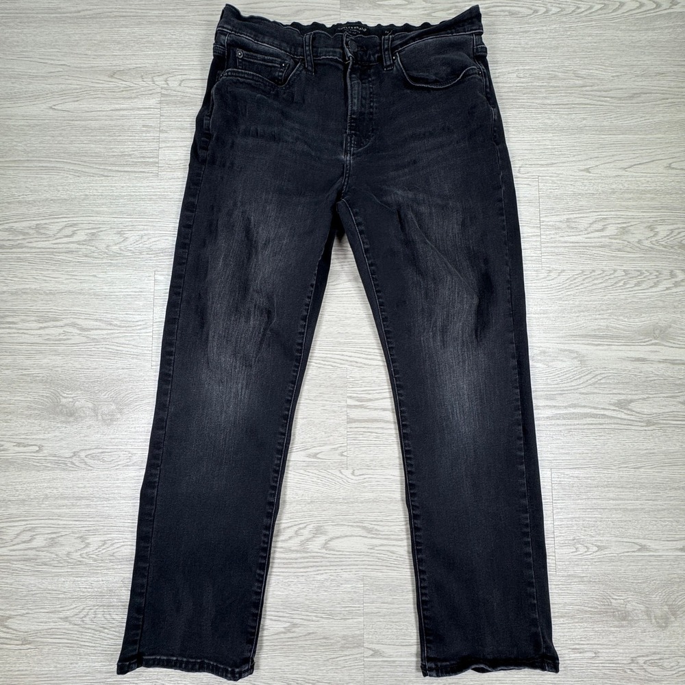 Lucky Brand Mens Jeans Straight Leg Black 32x30 Stretch Denim Casual